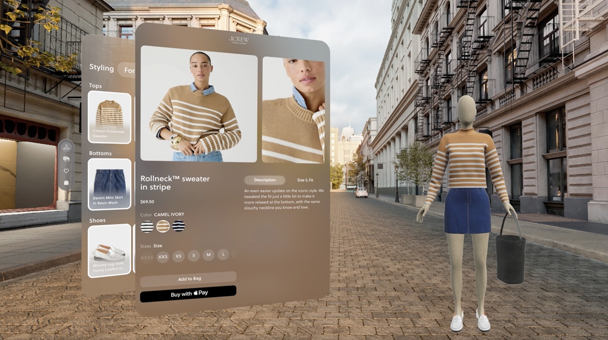 J. Crew, Mytheresa and e.l.f. brands launch Apple Vision Pro apps