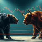 AI generated image of bulls and bears