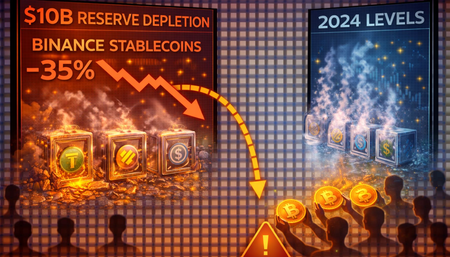 The $10 Billion Vanishing Act: Binance Stablecoin Reserves Evaporate To 2024 Levels As Liquidity Flees The Market