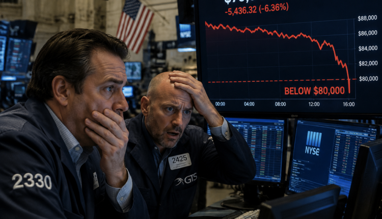 BTC dips below $80k.