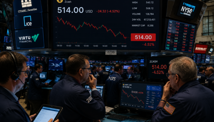 ZEC dips toward the 50-Day EMA as momentum softens