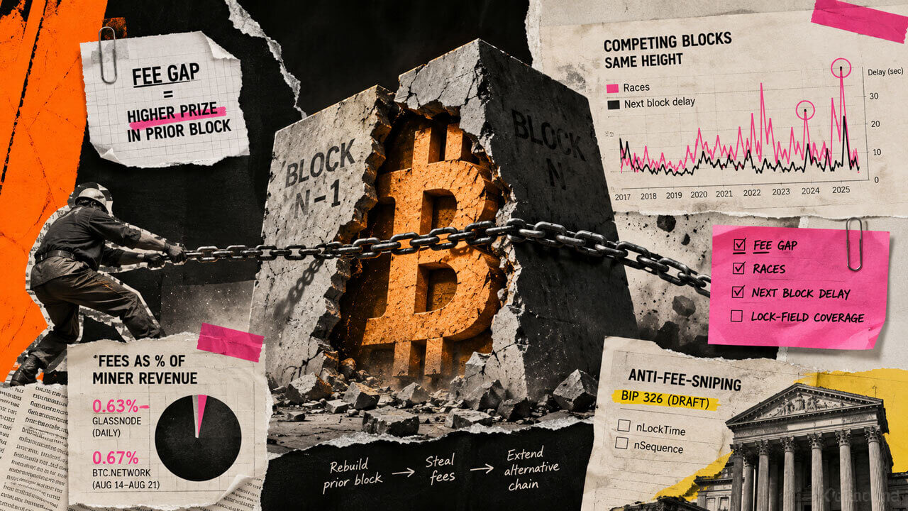 Bitcoin’s security risk starts when one block gets far more fees than the next